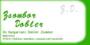 zsombor dobler business card